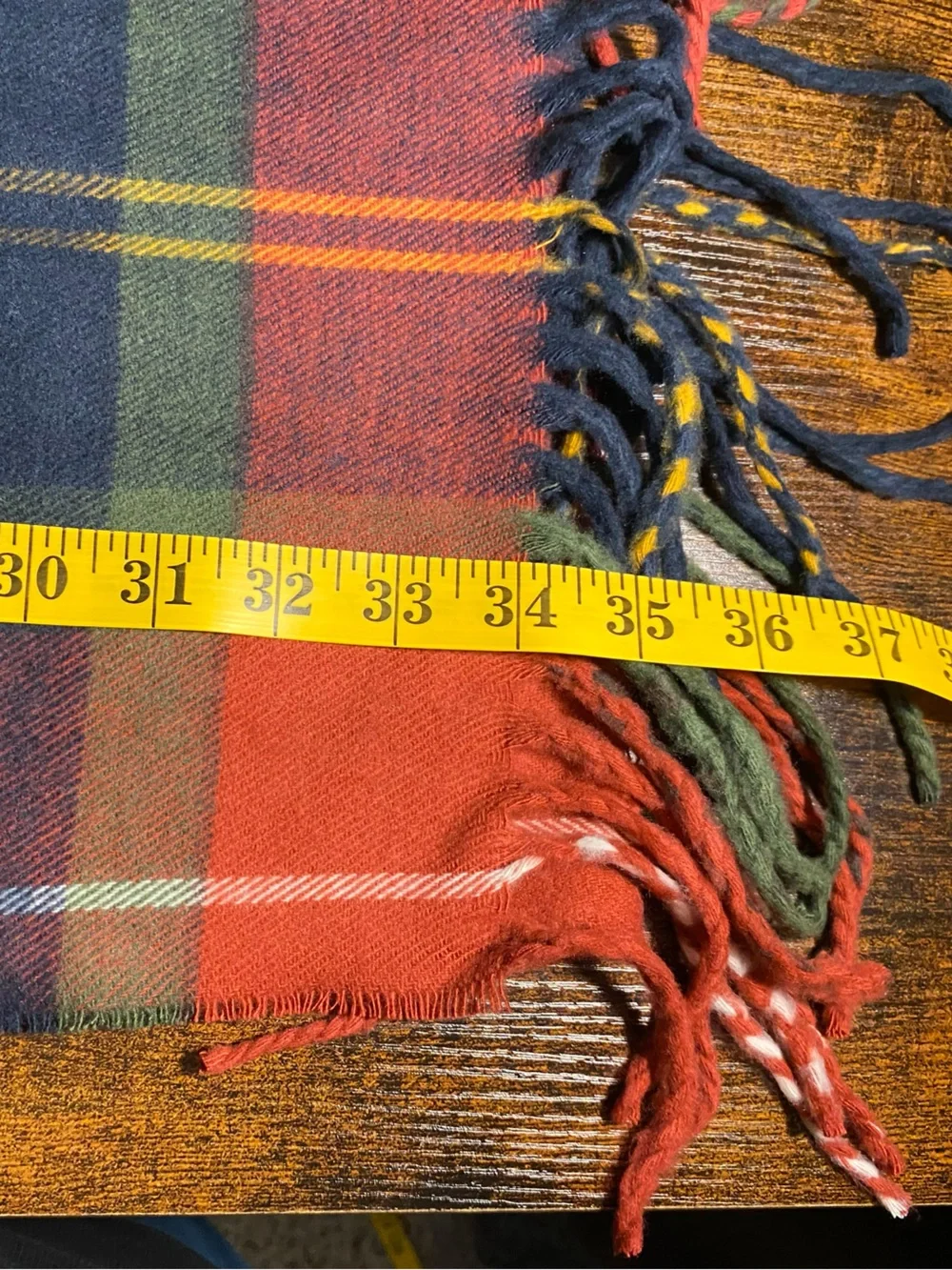 NWOT Barbour Plaid Scarf 70”x 13”